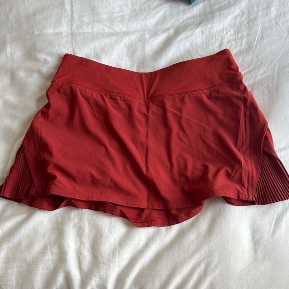 Lululemon Red Athletic / tennis Skirt - Picture 1 of 2